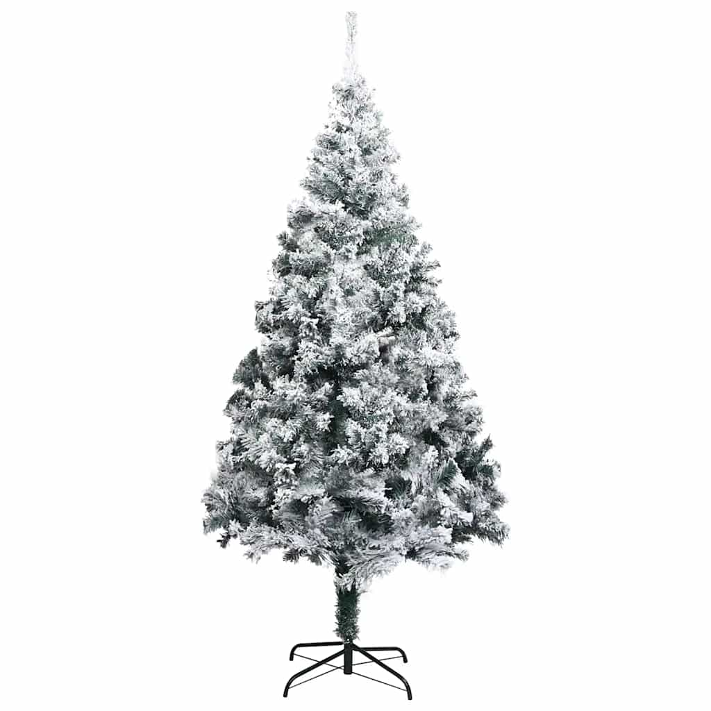 

vidaXL Kunstkerstboom met LED's en kerstballen 240 cm PVC groen