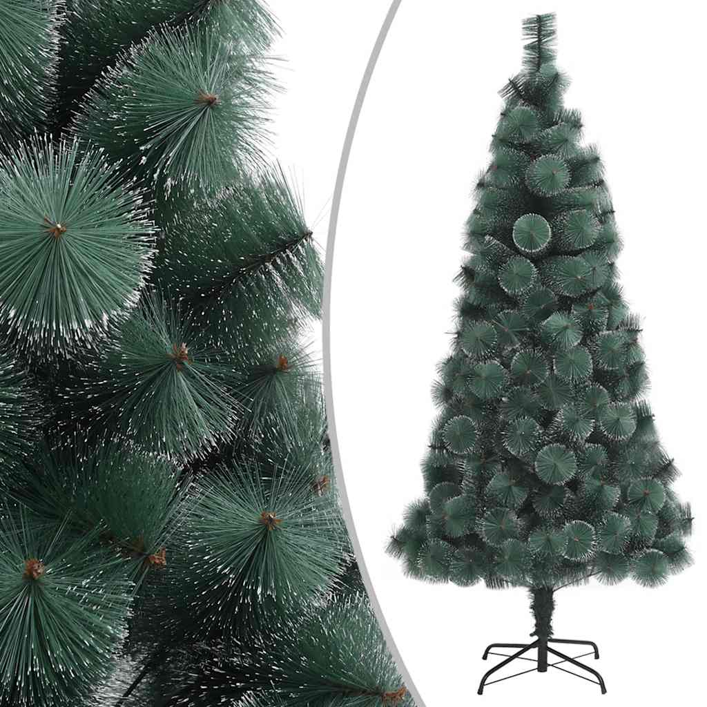 

vidaXL Kunstkerstboom met LED's en kerstballen 120 cm PVC en PE groen