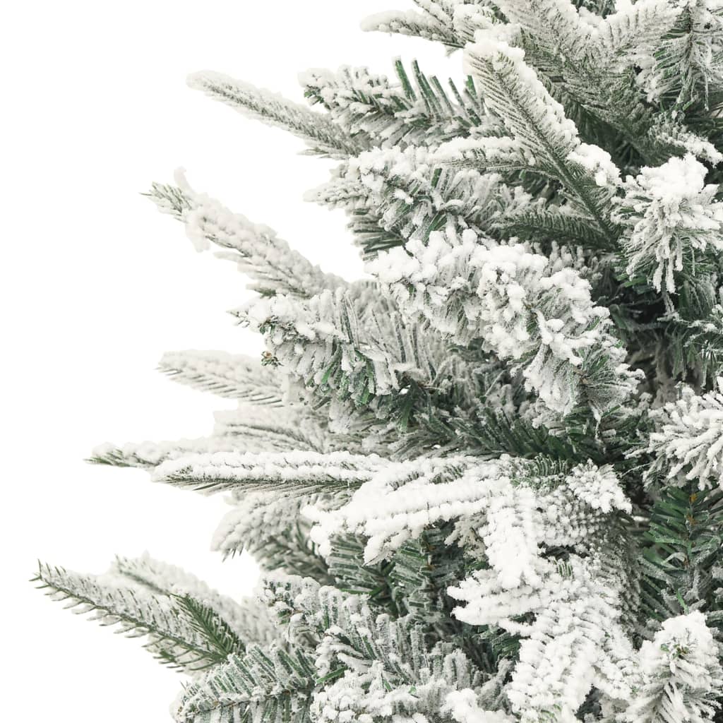  Umelý vianočný stromček s LED, sadou gúľ a snehom 120cm PVC+PE