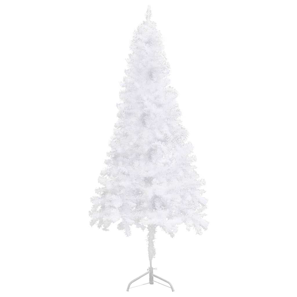 

vidaXL Kunstkerstboom met LED's en kerstballen hoek 180 cm PVC wit