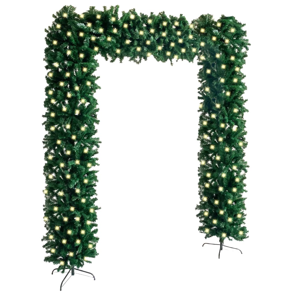  Vianočný oblúk s LED 240 cm zelený