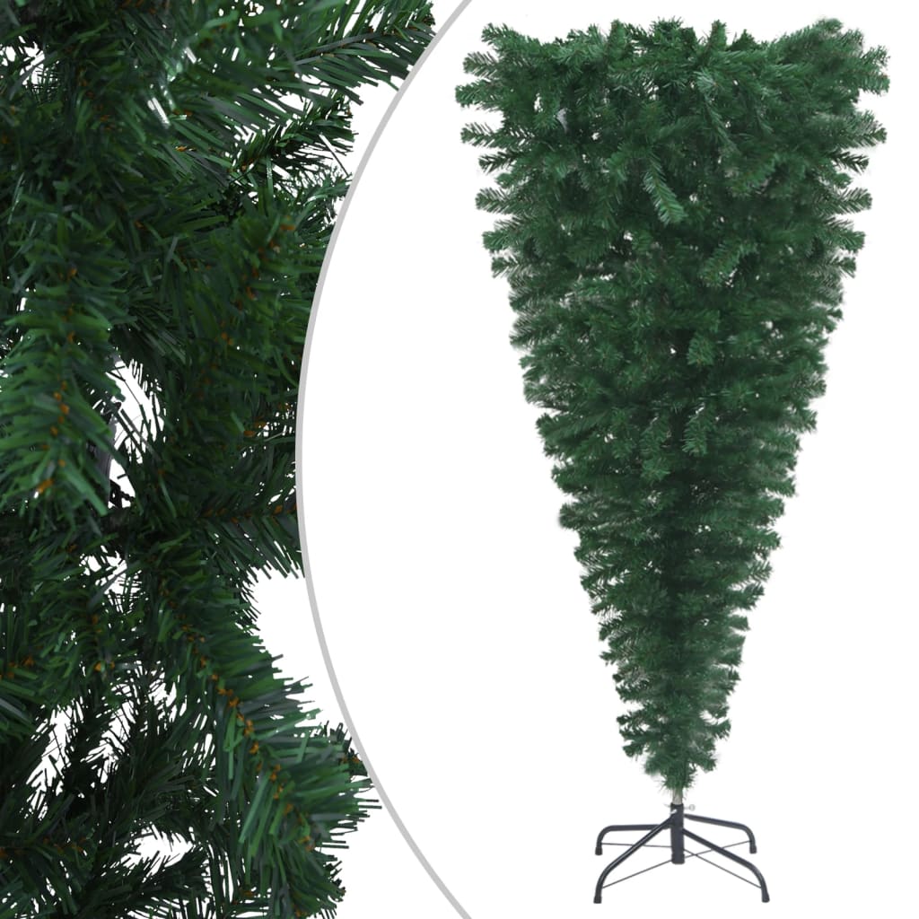 vidaXL Set pom de Crăciun artificial inversat cu LED-uri&globuri 150cm