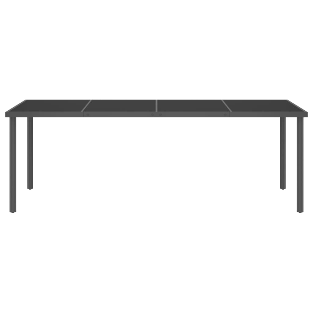 Градински трапезен комплект, 11 части, стомана