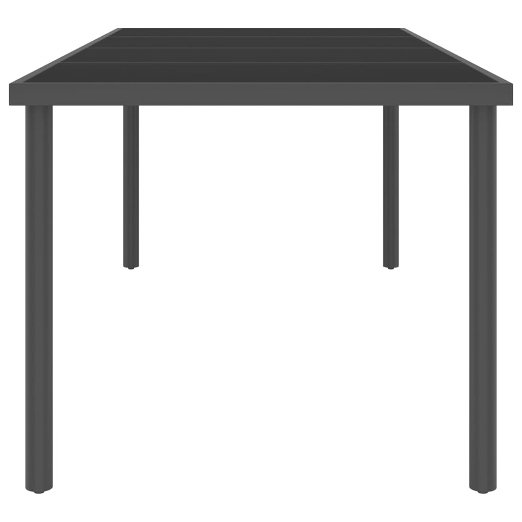 Градински трапезен комплект, 11 части, стомана