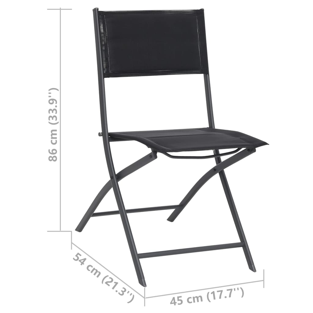 Set mobilier de exterior, 11 piese, oțel