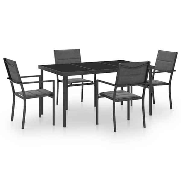 vidaXL 5-osaline aiam&ouml;&ouml;blikomplekt, teras