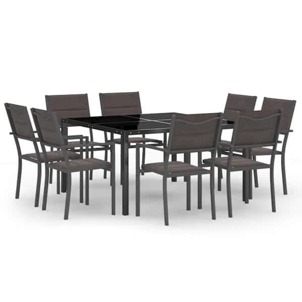 vidaXL 9-osaline aiam&ouml;&ouml;bli komplekt, teras