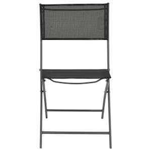 3dílný skládací bistro set ocel šedý - obrázek 7