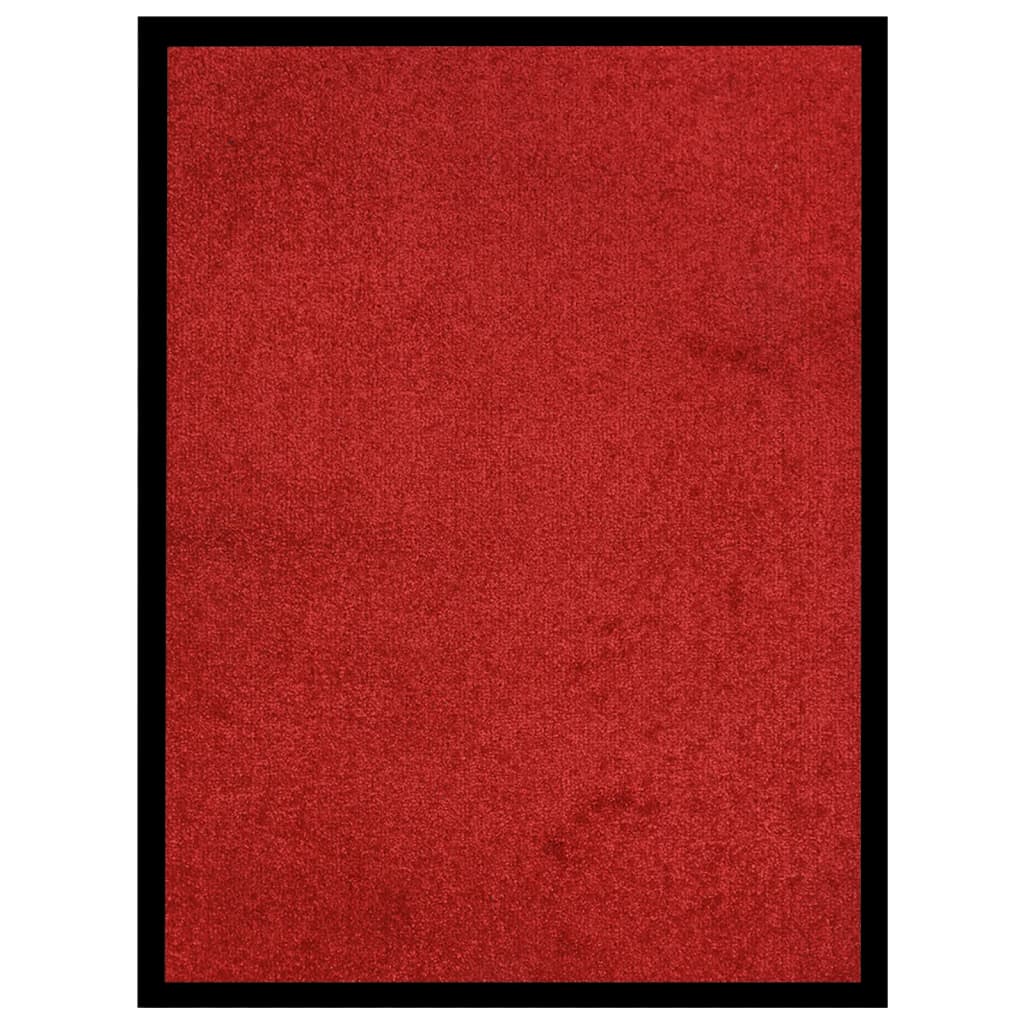 vidaXL Deurmat 60×80 cm rood