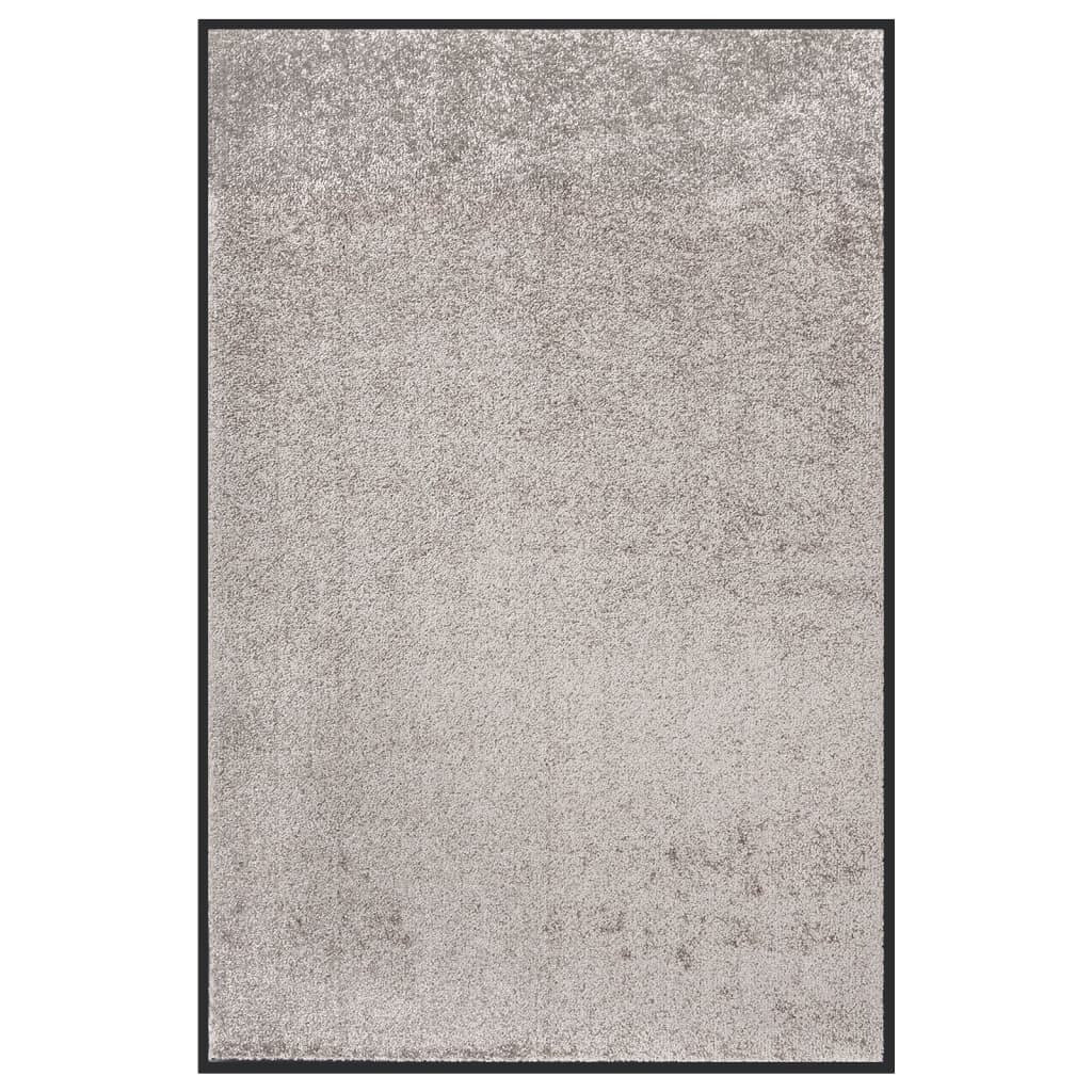 vidaXL Fußmatte 80x120 cm Grau