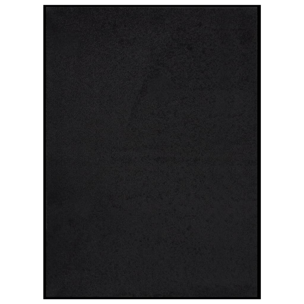 vidaXL Deurmat 60×80 cm zwart