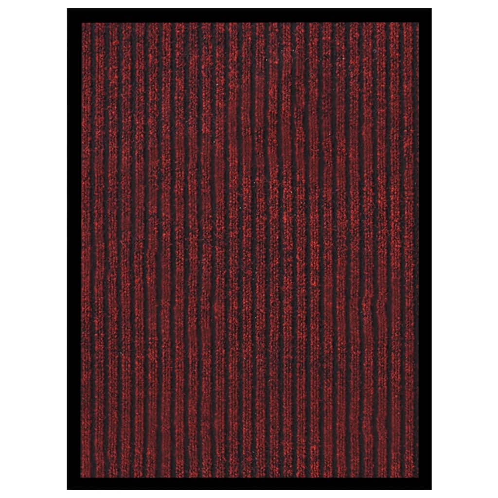 vidaXL Deurmat 40×60 cm gestreept rood