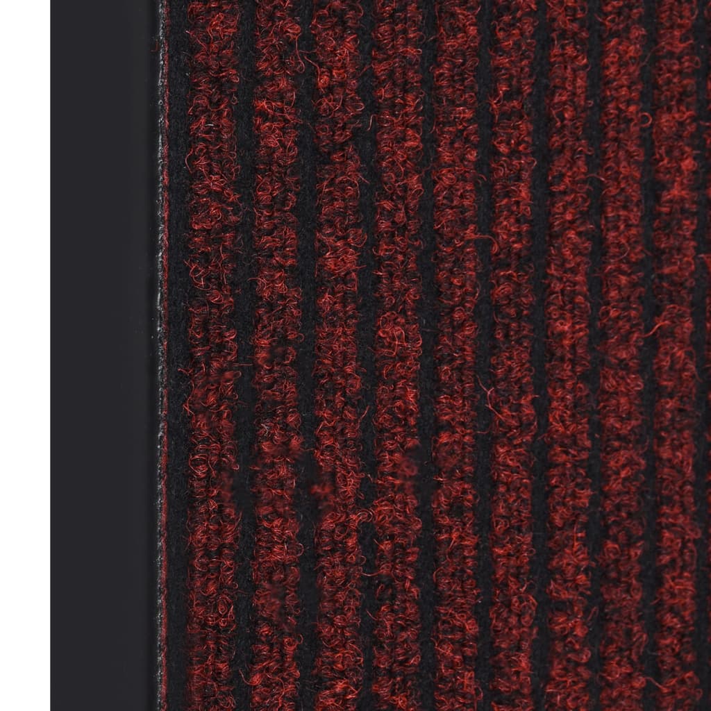 Piros csíkos lábtörlő 40 x 60 cm 