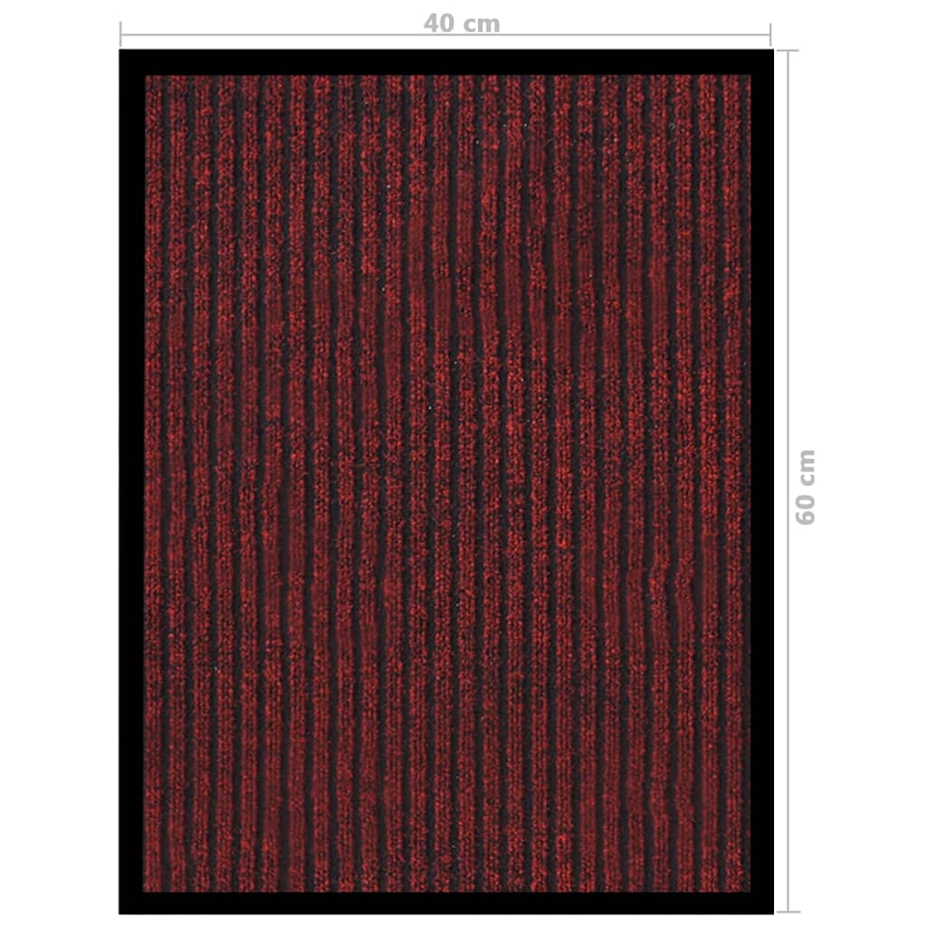 Piros csíkos lábtörlő 40 x 60 cm 