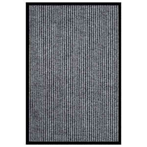 Predpražnik črtast siv 80x120 cm
