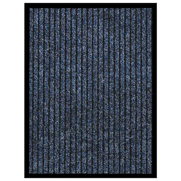 vidaXL uksematt, triibuline, sinine 40 x 60 cm