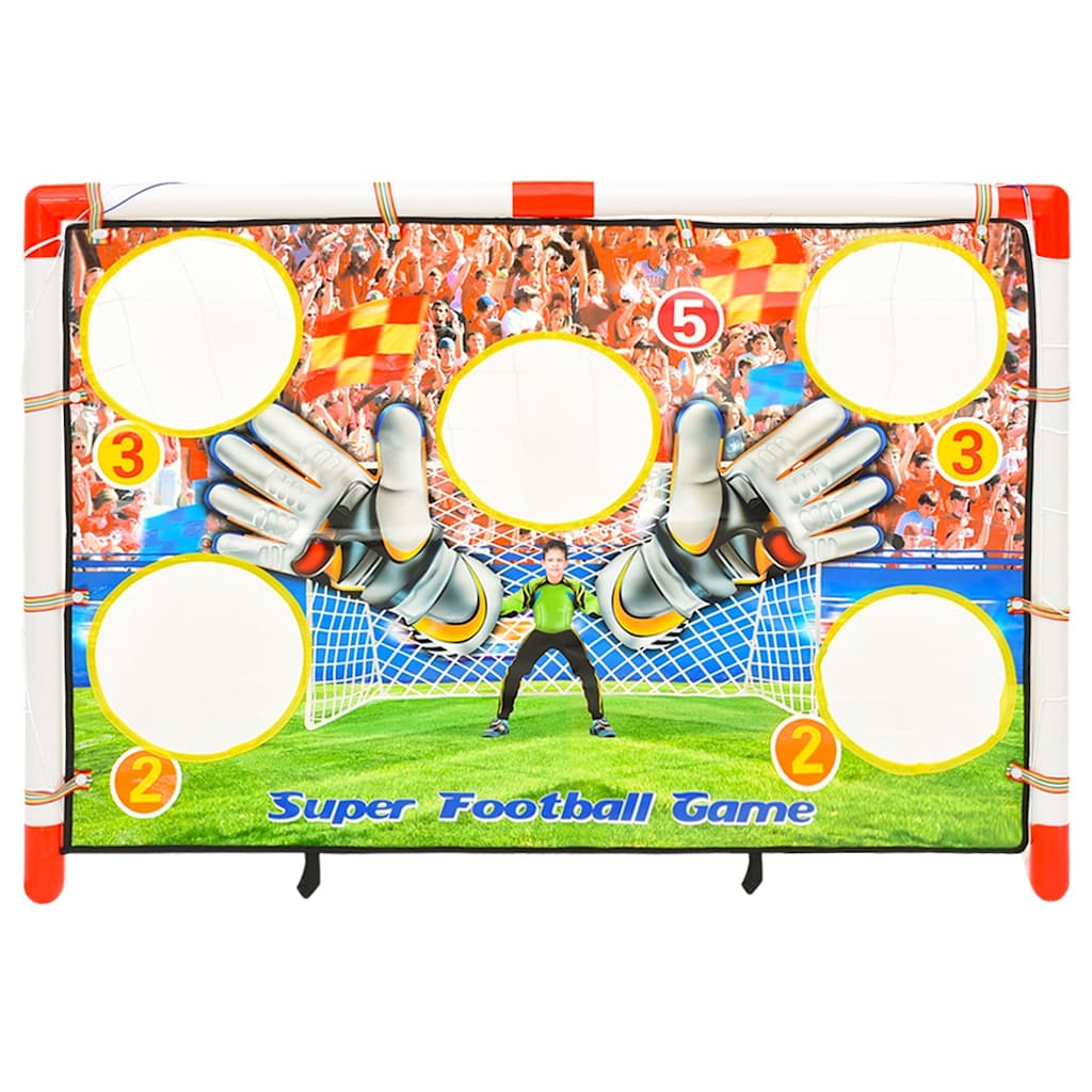 Alternativ bild 2 för VidaXl Fotbollsmål Med Bakgrund 120X51X77,5 Cm