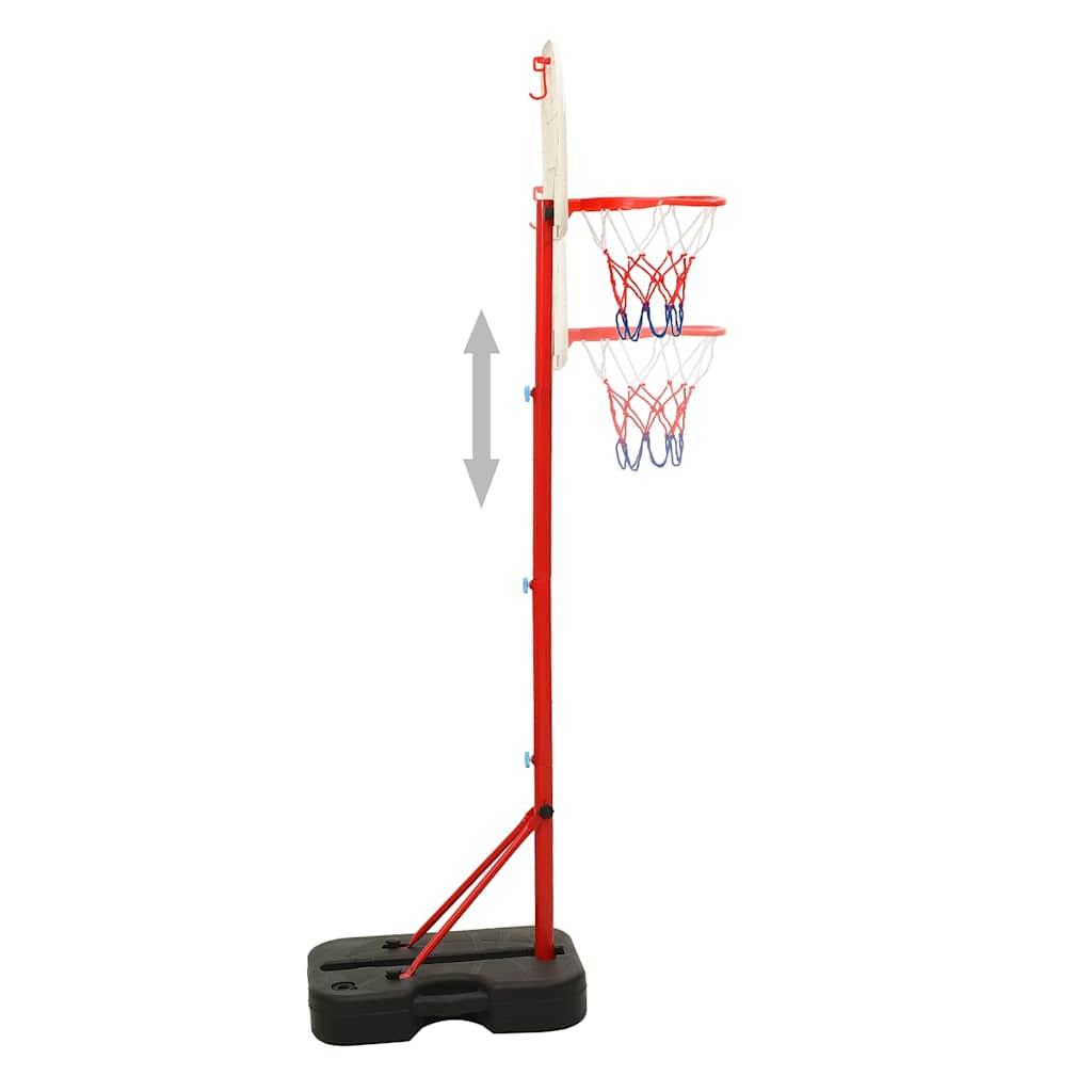Thumbnail - vidaXL Tragbares Basketball-Spielset Verstellbar 138,5-166 cm