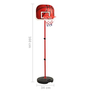 Přenosná basketbalová hrací sada nastavitelná 160 cm - obrázek 8