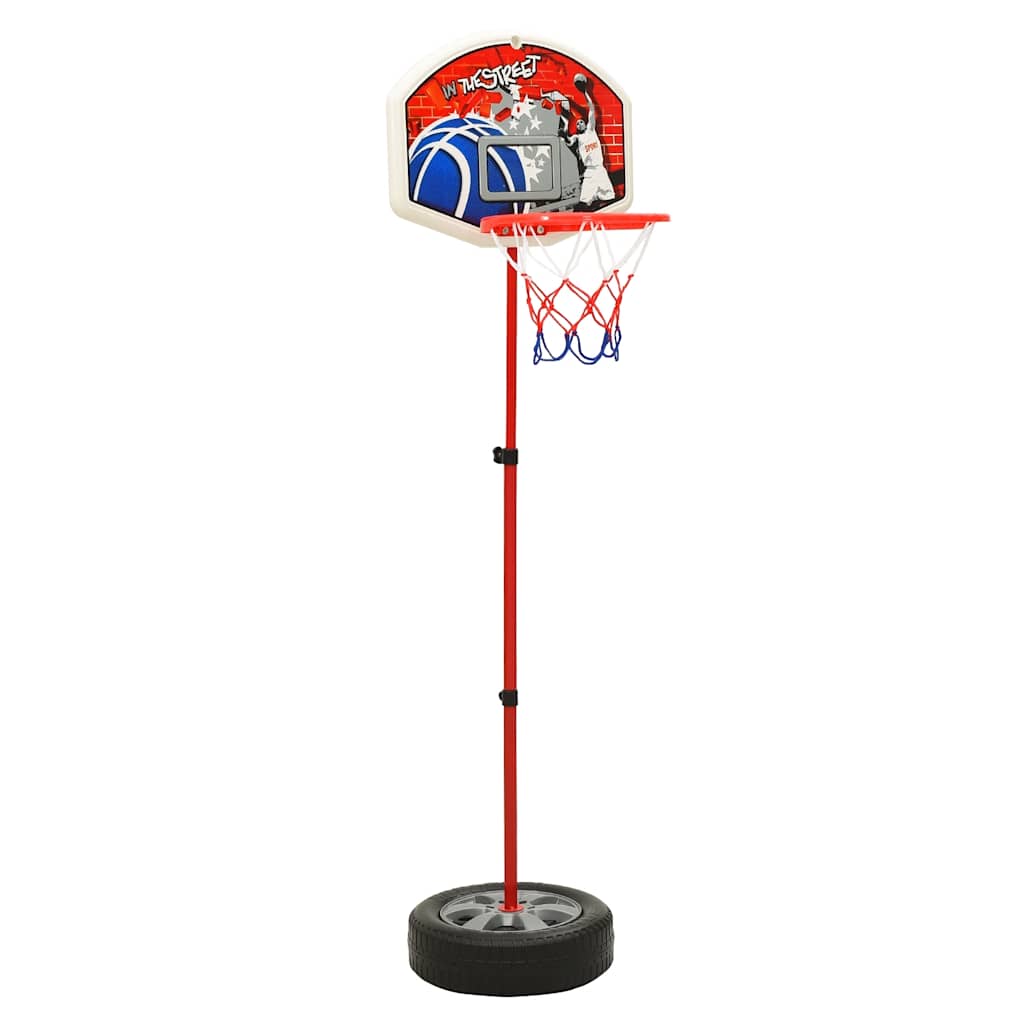 vidaXL Detská nastaviteľná basketbalová súprava 120 cm