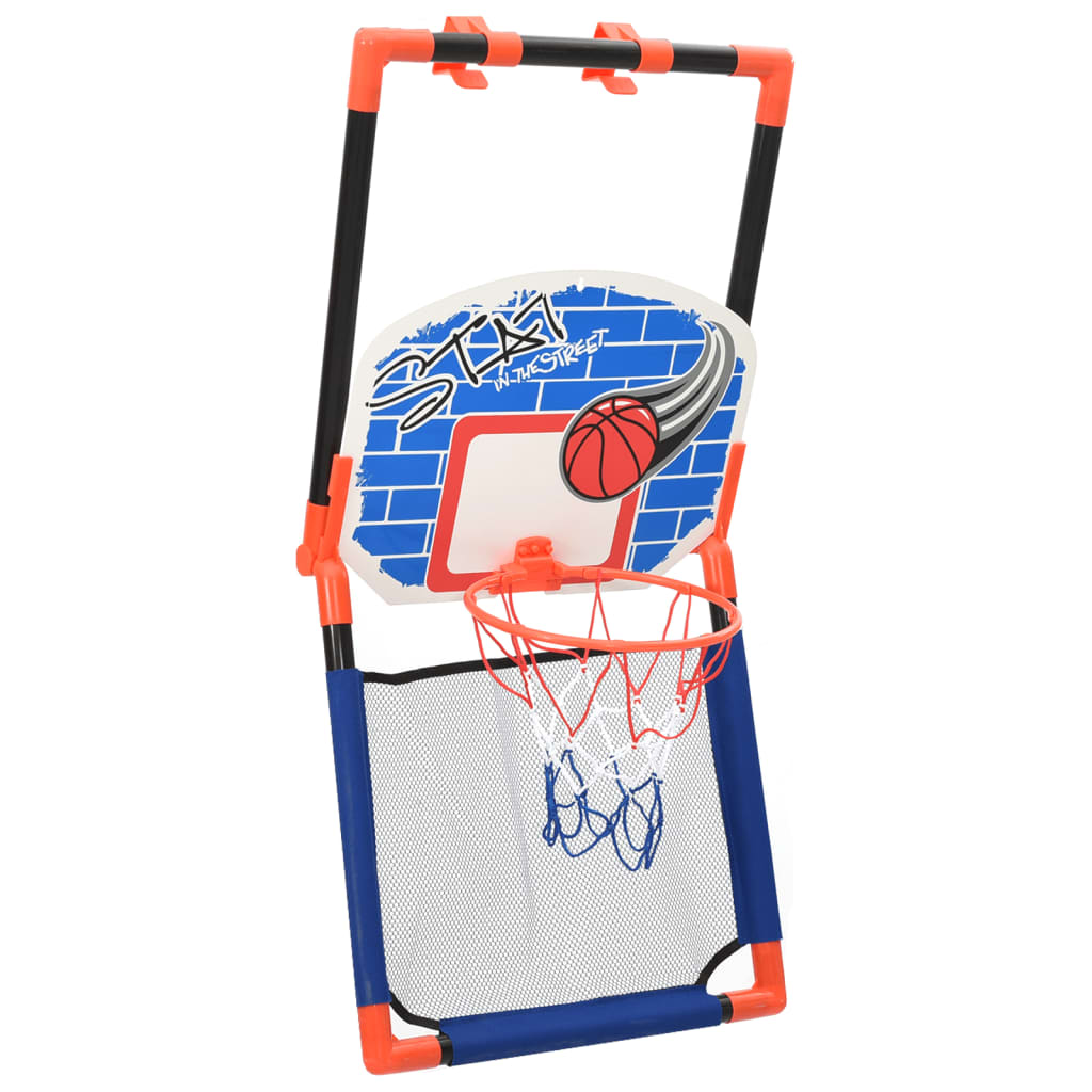 Dětská multifunkční basketbalová hrací sada na zem i na dveře
