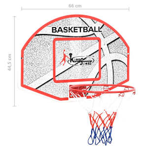 5dílná sada nástěnného basketbalového koše s deskou 66x44,5 cm - obrázek 10