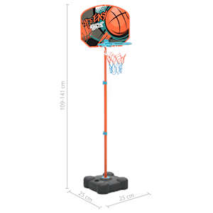 Přenosný basketbalový set nastavitelný 109–141 cm - obrázek 9