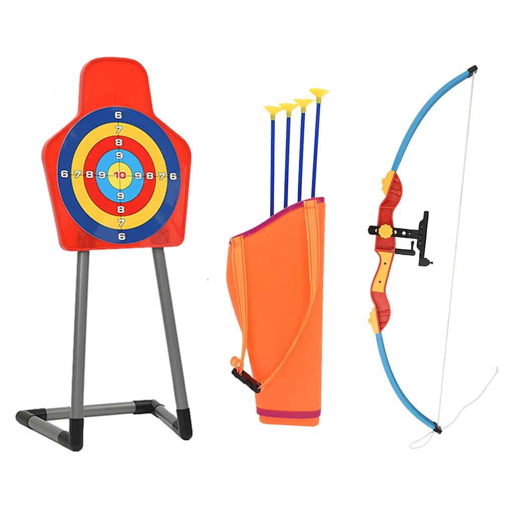 vidaXL Children Bow and Arrow Archery Set with Target