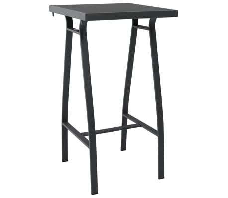 vidaXL 5 Piece Garden Bar Set Black