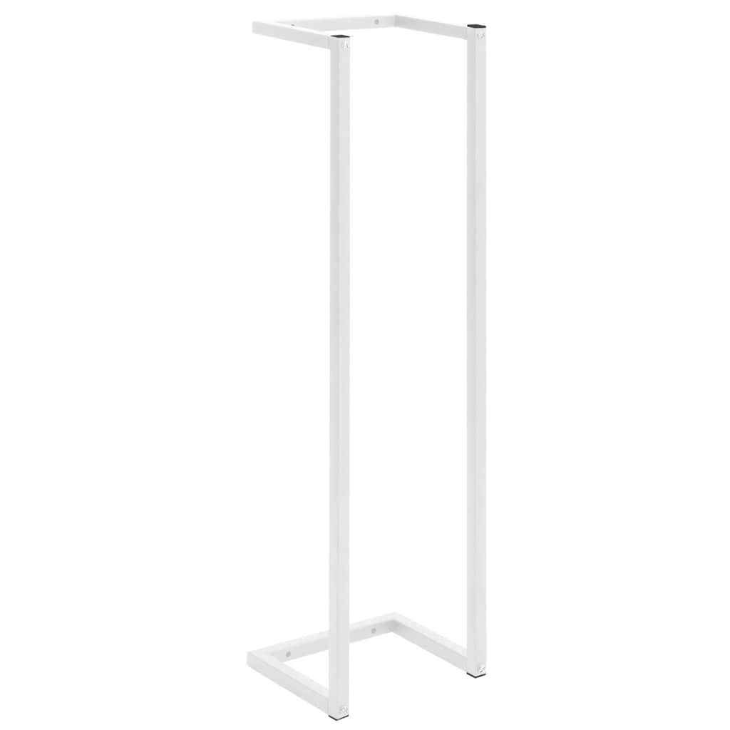 vidaXL Stojan na uteráky biely 25x20x95 cm oceľ