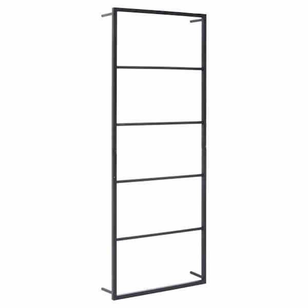 vidaXL r&auml;tikurest, must, 45 x 10 x 115 cm, teras