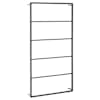 vidaXL r&auml;tikurest, must, 60 x 10 x 116 cm, teras