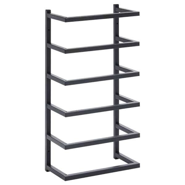 vidaXL r&auml;tikurest, must, 24 x 12 x 48 cm, teras