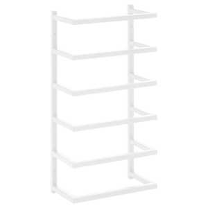 vidaXL r&auml;tikurest, valge, 24 x 12 x 48 cm, teras