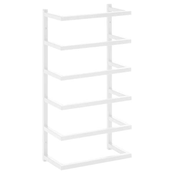 vidaXL r&auml;tikurest, valge, 24 x 12 x 48 cm, teras