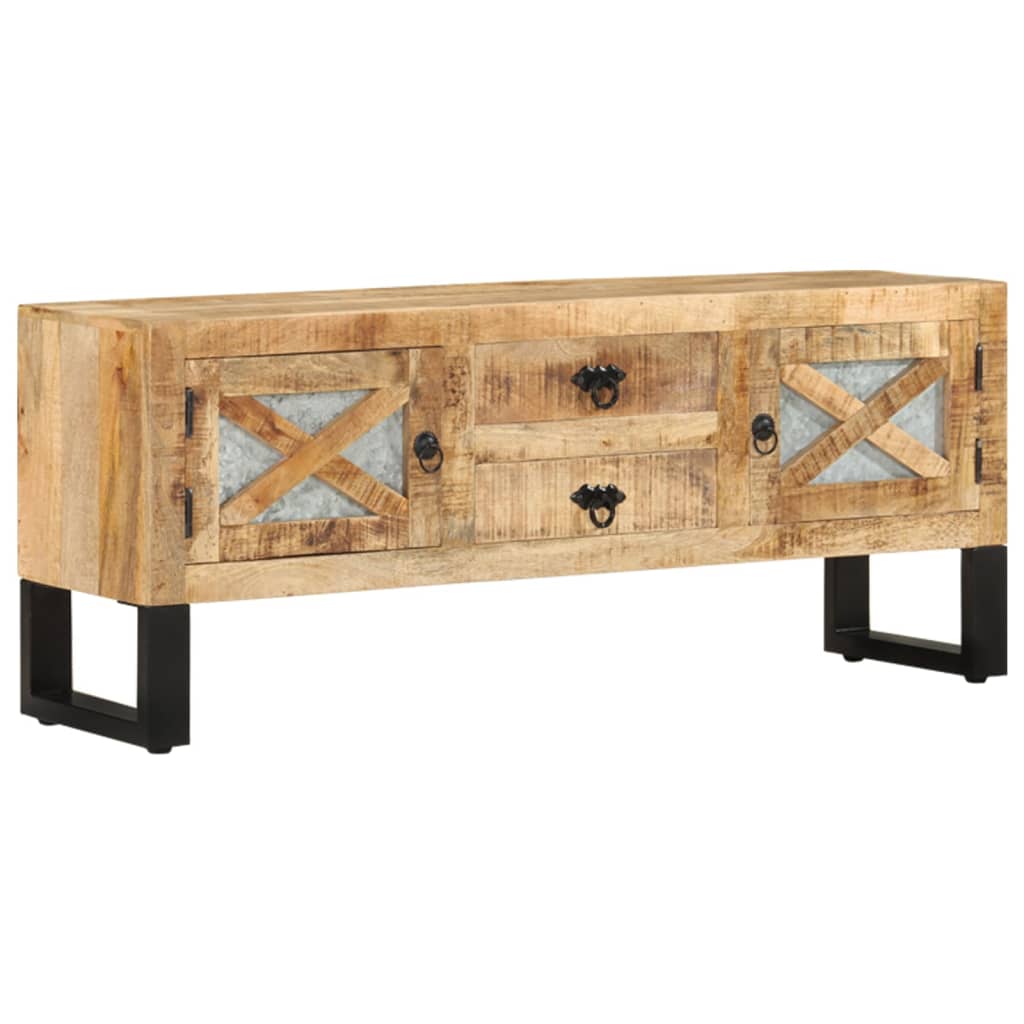 TV stolek 110 x 30 x 45 cm hrubé mangovníkové dřevo - obrázek 14