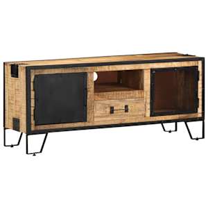 TV stolek 110 x 31 x 46 cm hrubé mangovníkové dřevo - obrázek 11