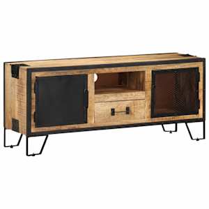 TV stolek 110 x 31 x 46 cm hrubé mangovníkové dřevo - obrázek 12