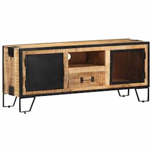 TV stolek 110 x 31 x 46 cm hrubé mangovníkové dřevo - obrázek 13
