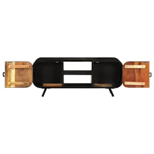 TV stolek 110 x 30 x 45 cm masivní recyklované dřevo - obrázek 5