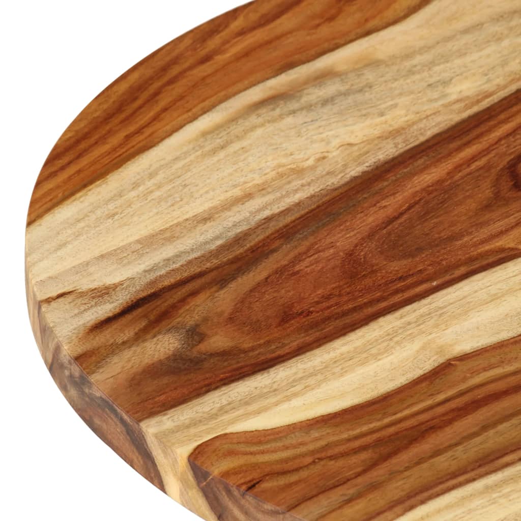 vidaXL Table Top Ø27.6"x(0.98"-1.06") Solid Sheesham Wood Round