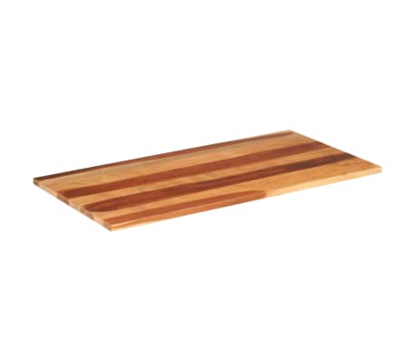 vidaXL Tampo de mesa 120x60x(2,5-2,7) cm madeira de sheesham maciça