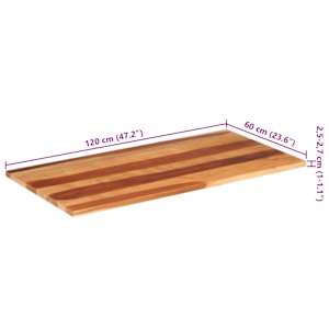 Stolní deska 120 x 60 x (2,5–2,7) cm masivní akáciové dřevo - obrázek 8