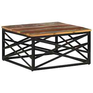 Klubska mizica 68x68x35 cm trden predelan les