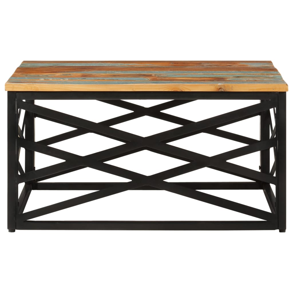 vidaXL Salontafel 68x68x35 cm massief gerecycled hout afbeelding