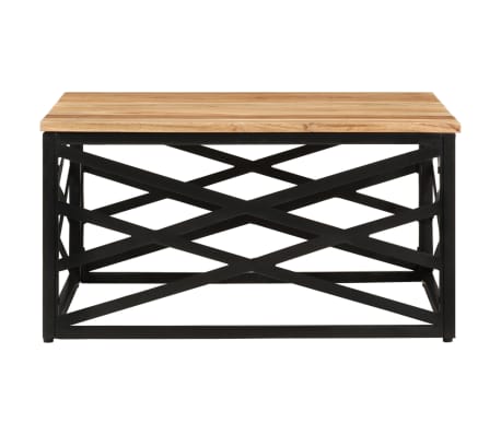 vidaXL Table basse 68x68x35 cm Bois d'acacia massif