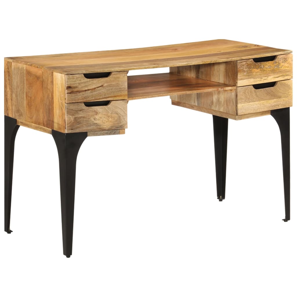 

vidaXL Desk 43.3"x19.7"x29.9" Solid Mango Wood