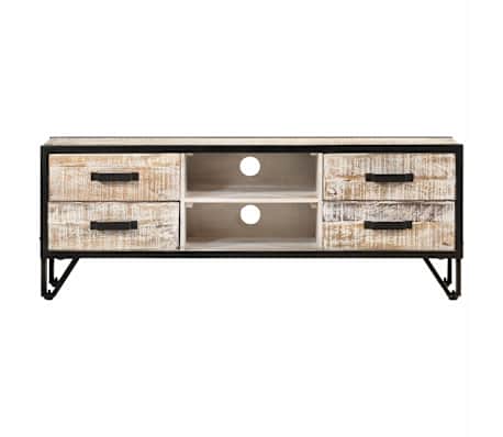 vidaXL TV-benk 110x30x41 cm heltre akasie