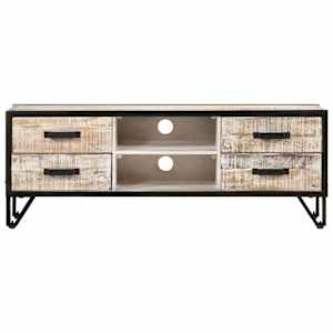 vidaXL TV-benk 110x30x41 cm heltre akasie