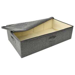 Úložné boxy 2 ks textil 70 x 40 x 18 cm antracitové - obrázek 7
